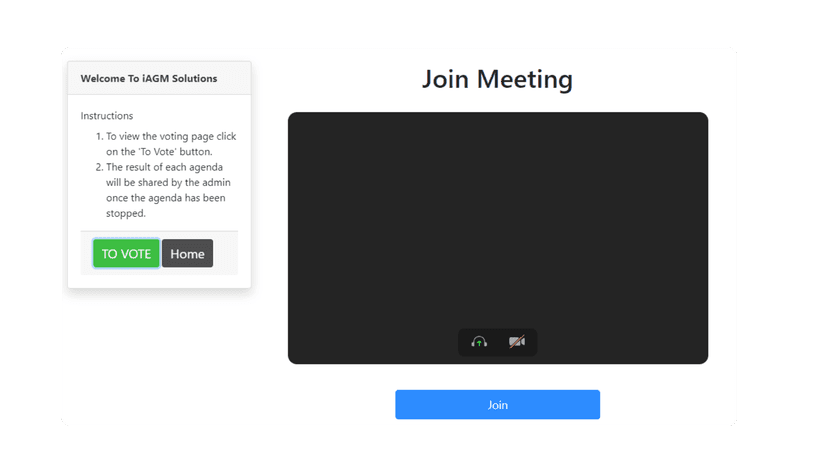 Virtual Meeting Interface